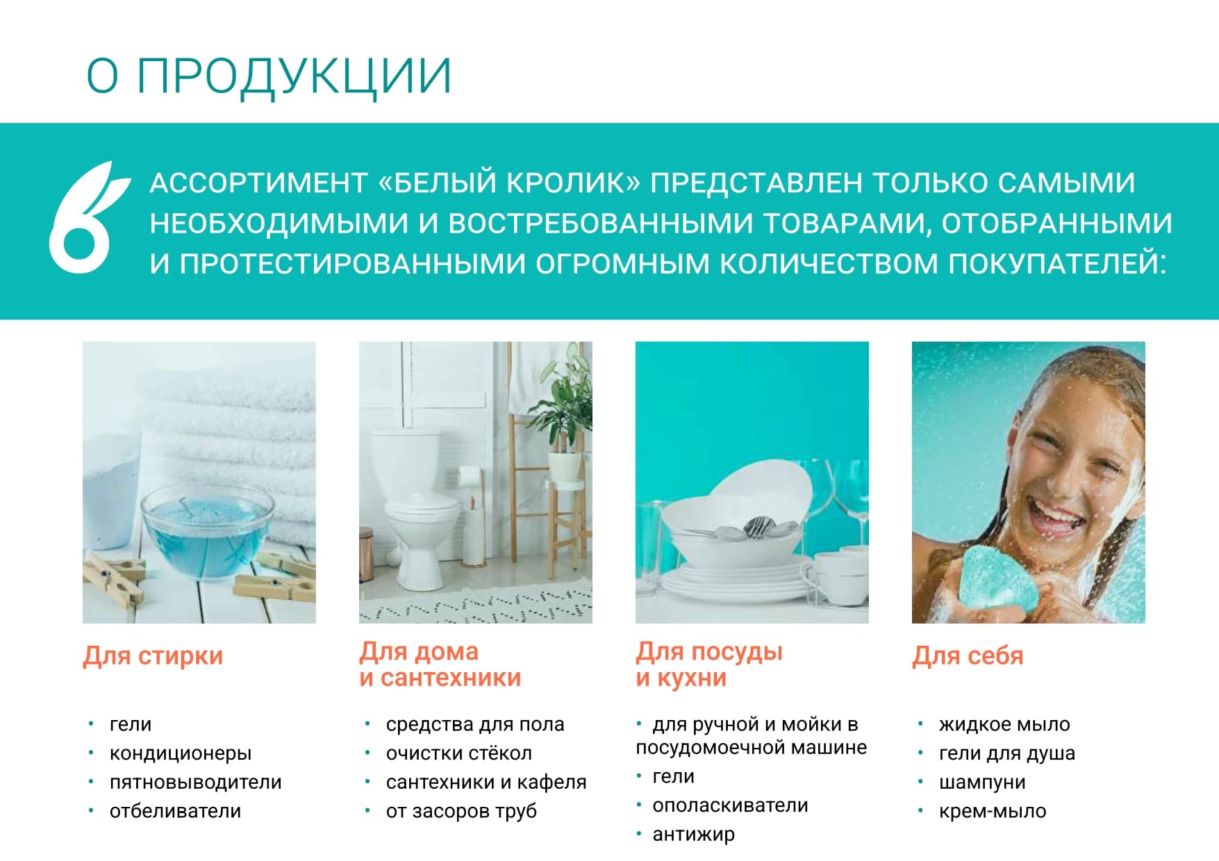 О продукции Белый кролик