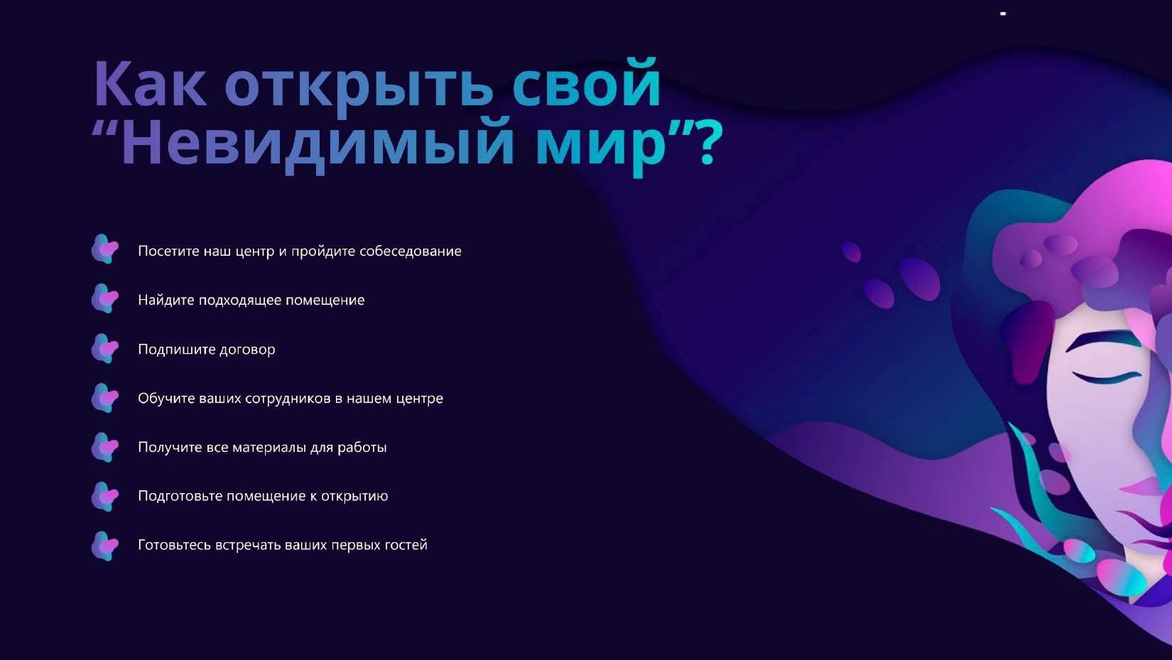 Как открыть франшизу Невидимый мир?
